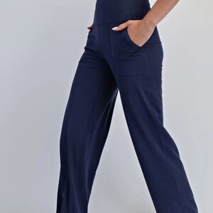 Butter Soft straight casual yoga pants sm navy